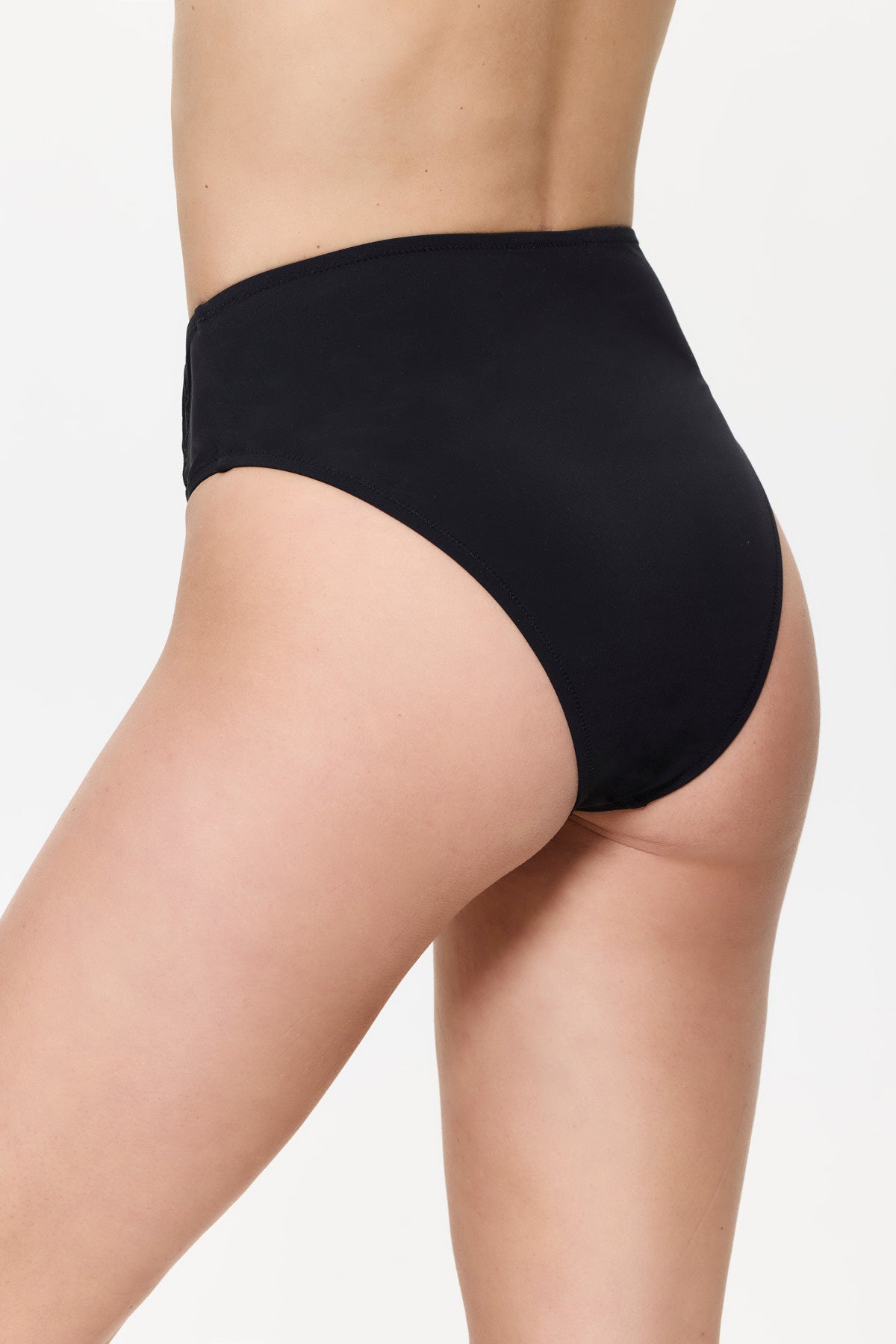 Gottex VERSAILLES Bra with High leg high waist brief set - Black
