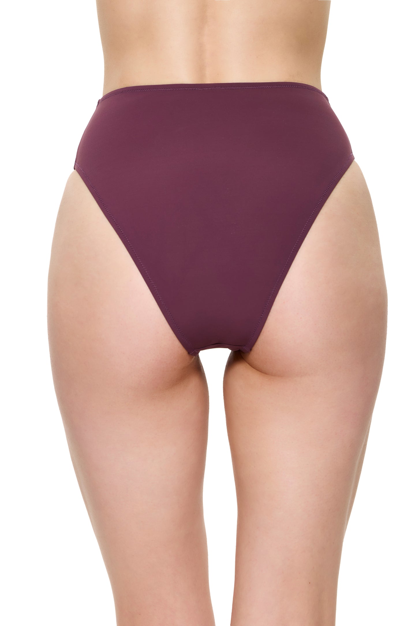 Gottex VERSAILLES Bra with High leg high waist brief set - Dark Mauve