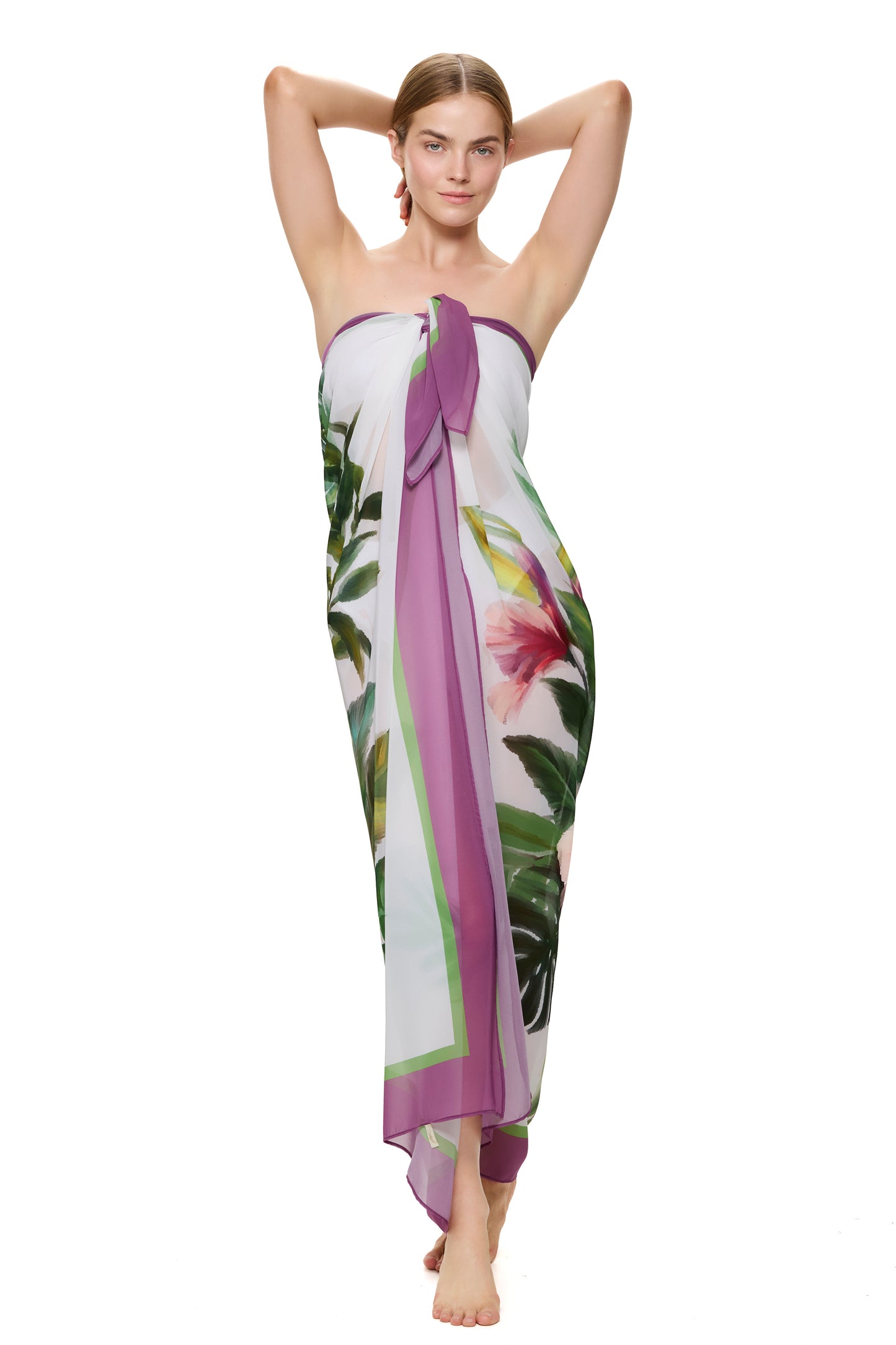 Gottex PARADISE BEAUTY Pareo Cover Up - Multi Green
