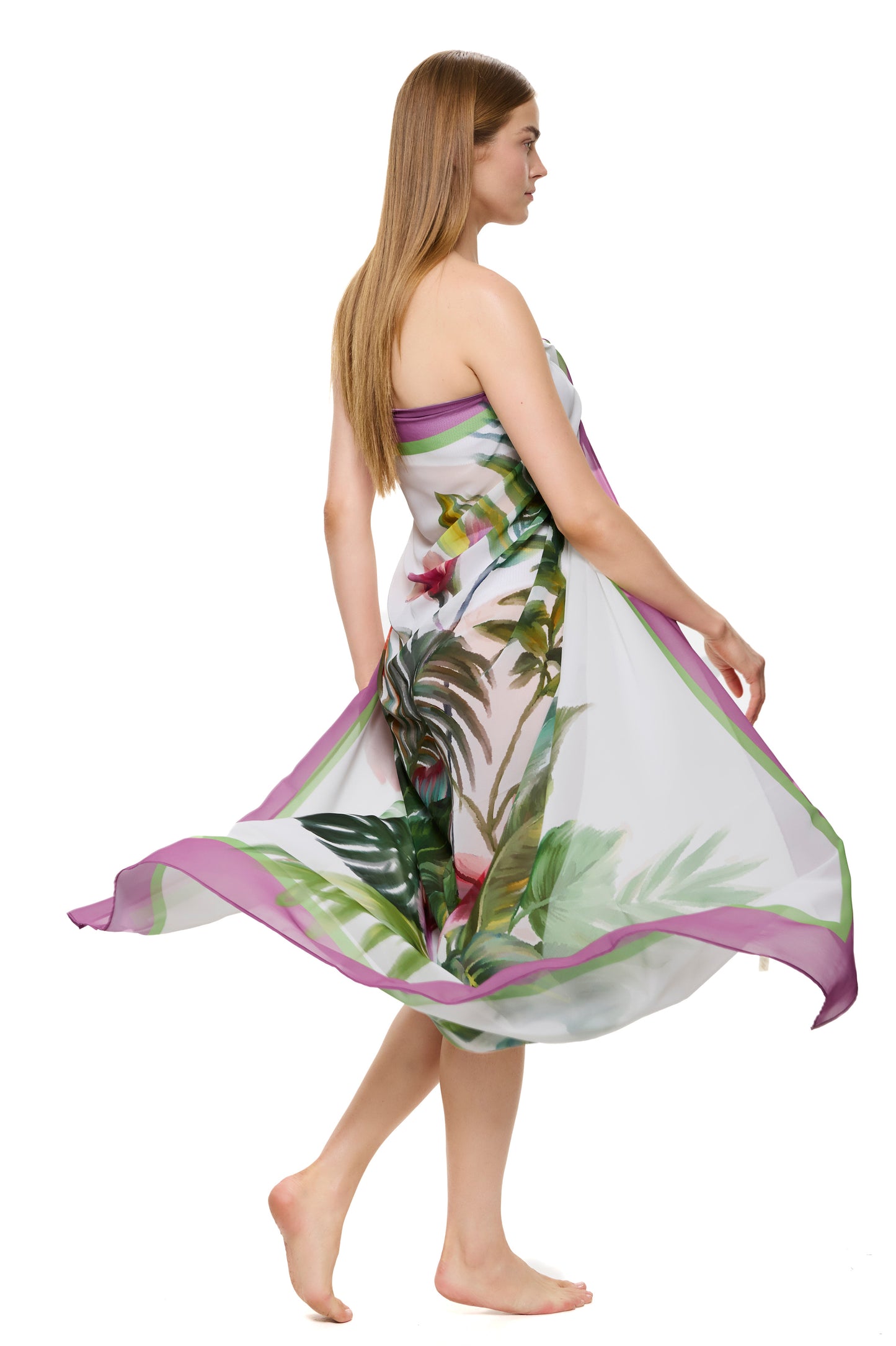 Gottex PARADISE BEAUTY Pareo Cover Up - Multi Green