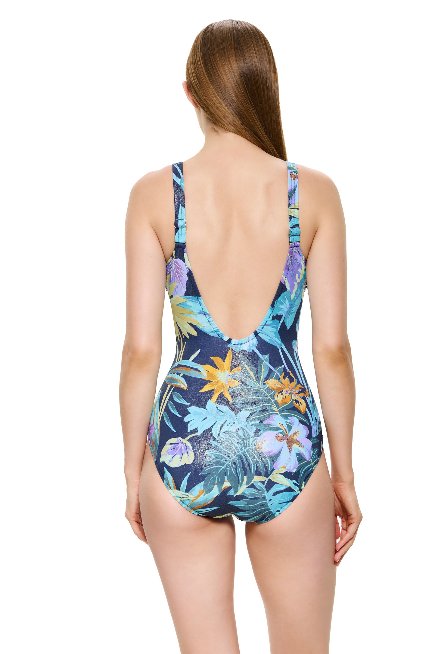 Gottex PARADISE BEAUTY Surplice One Piece - Multi Blue
