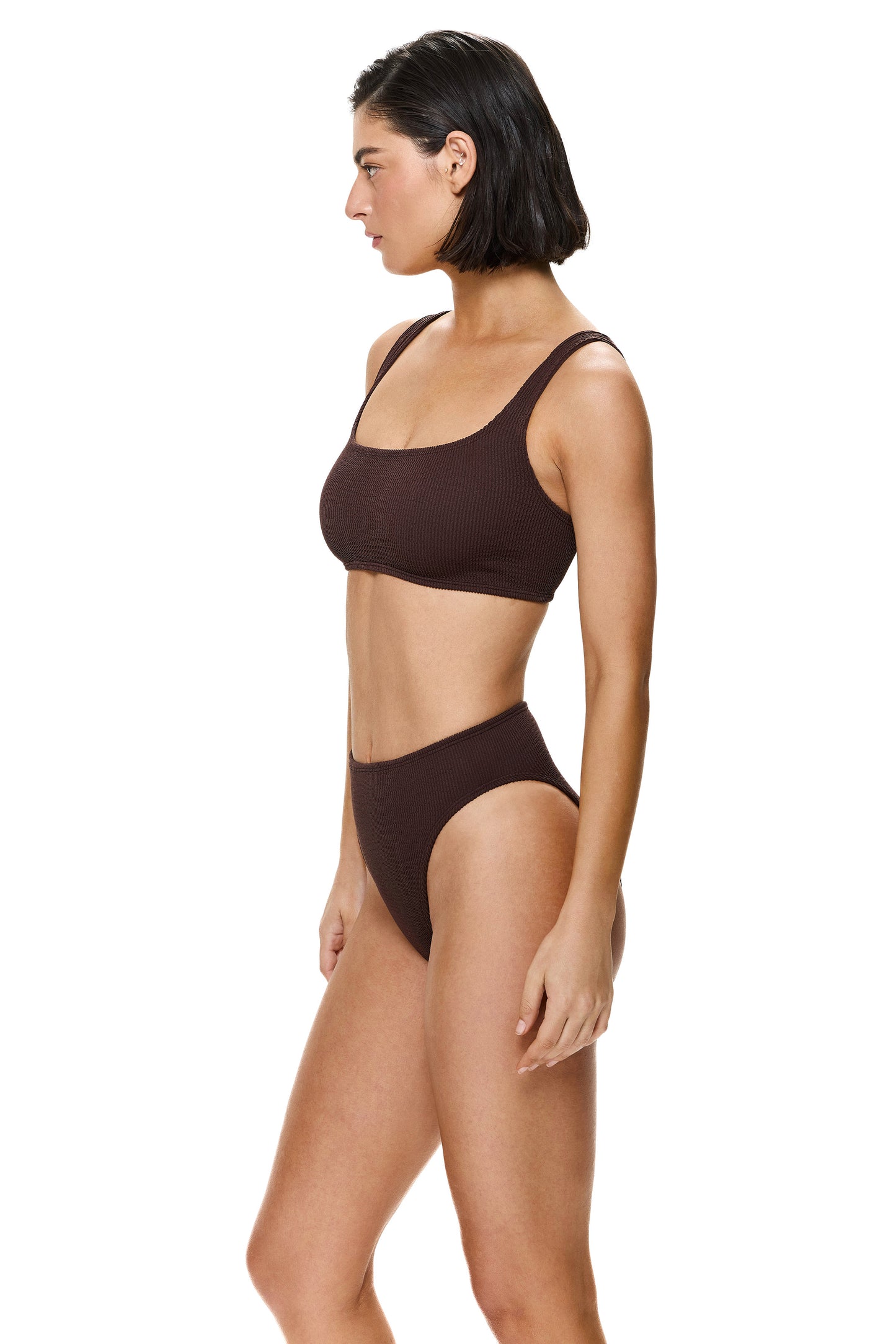 Au Naturel Crop Top - Brown