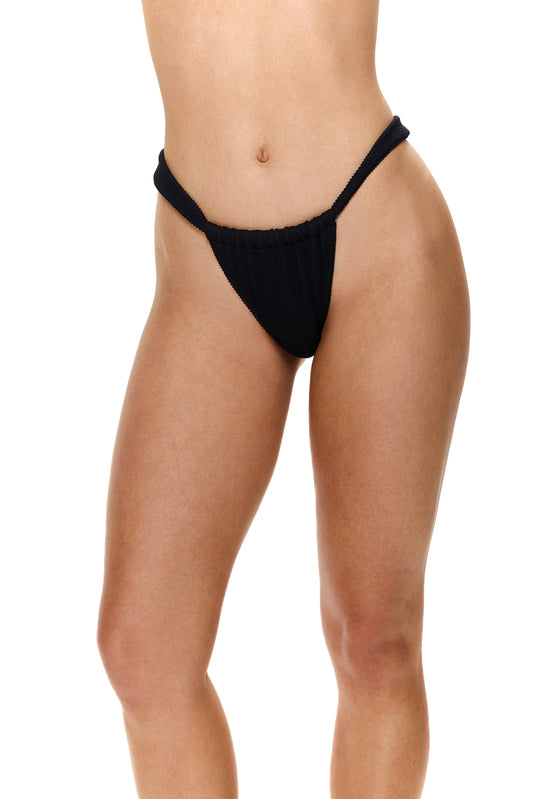 Au Naturel Pant with insert Belt - Black