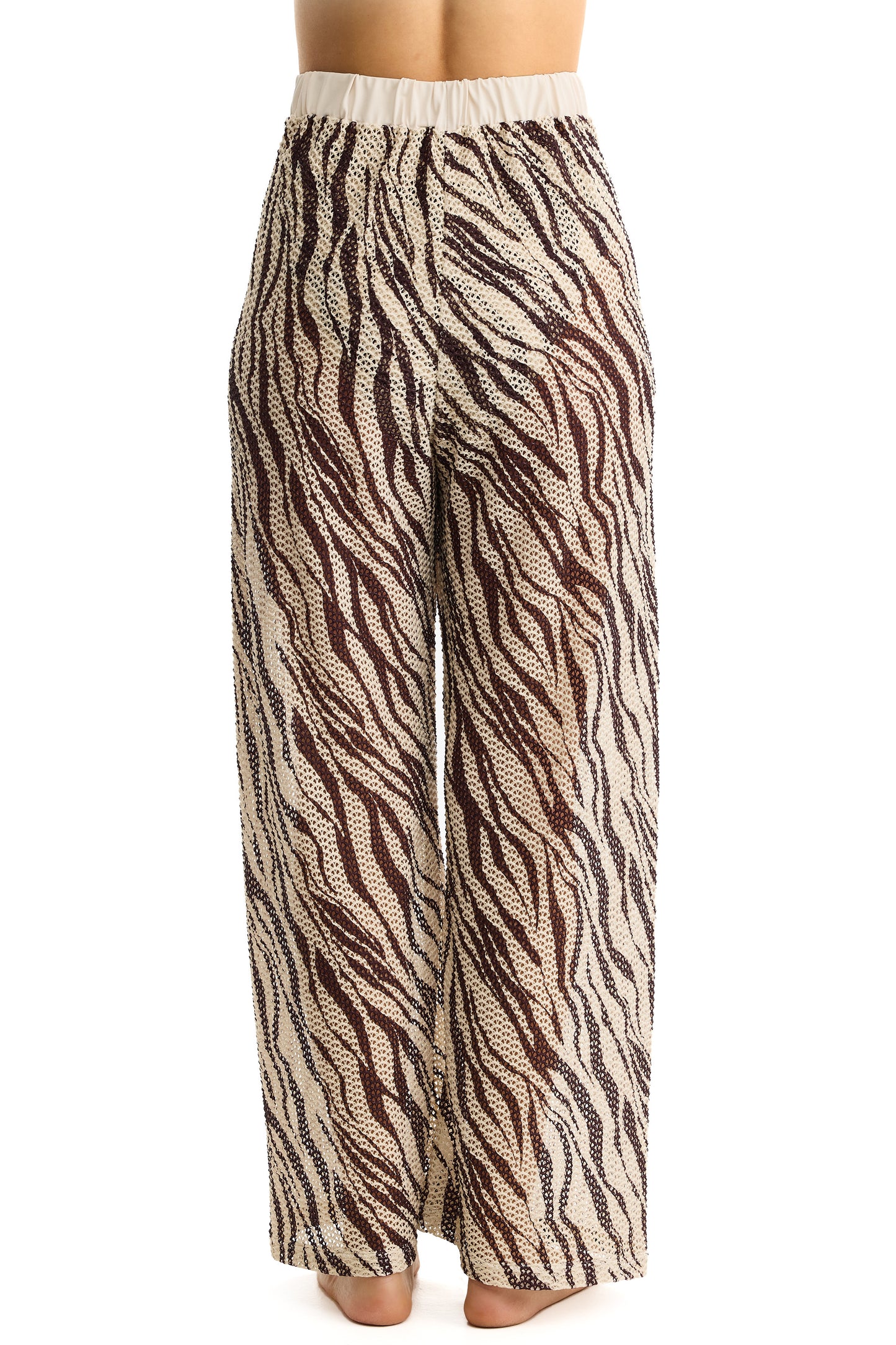 PROFILE by gottex SAFARI CHIC Long Pants - Cream/Brown