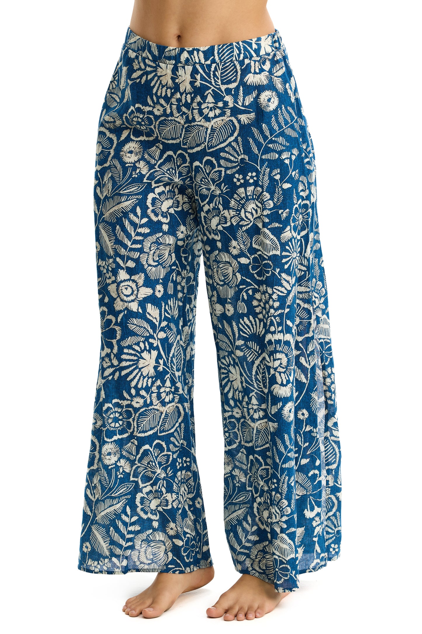 PROFILE by gottex GARDEN MIST Wide Leg Pants - Denim