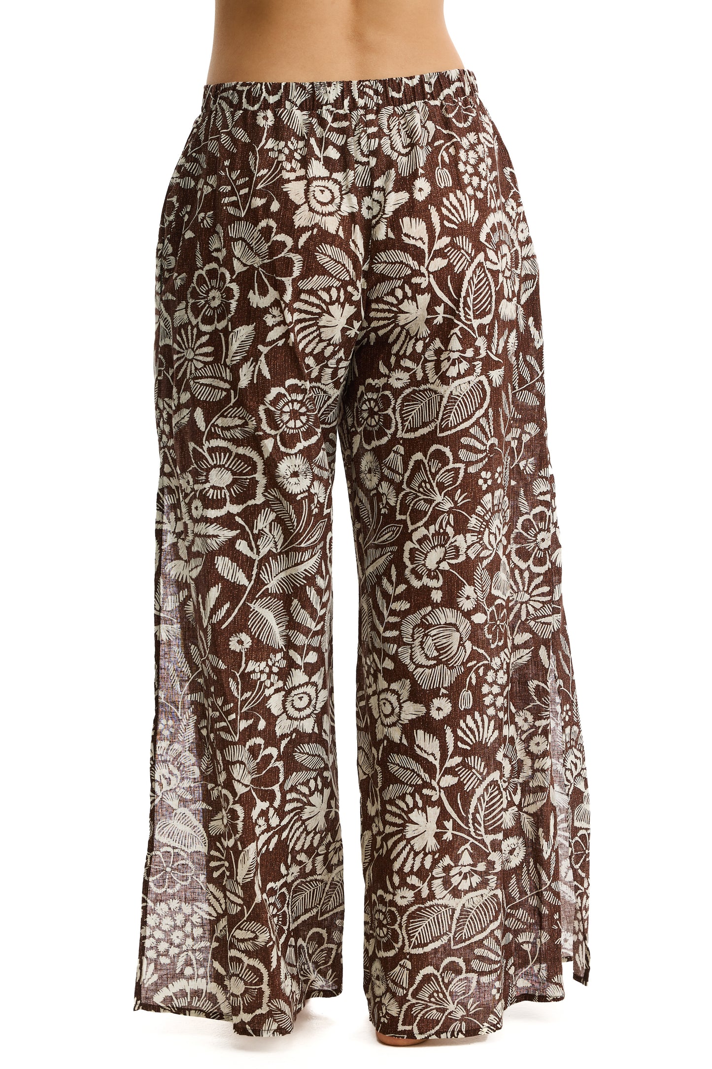 PROFILE by gottex GARDEN MIST Wide Leg Pants - Brown
