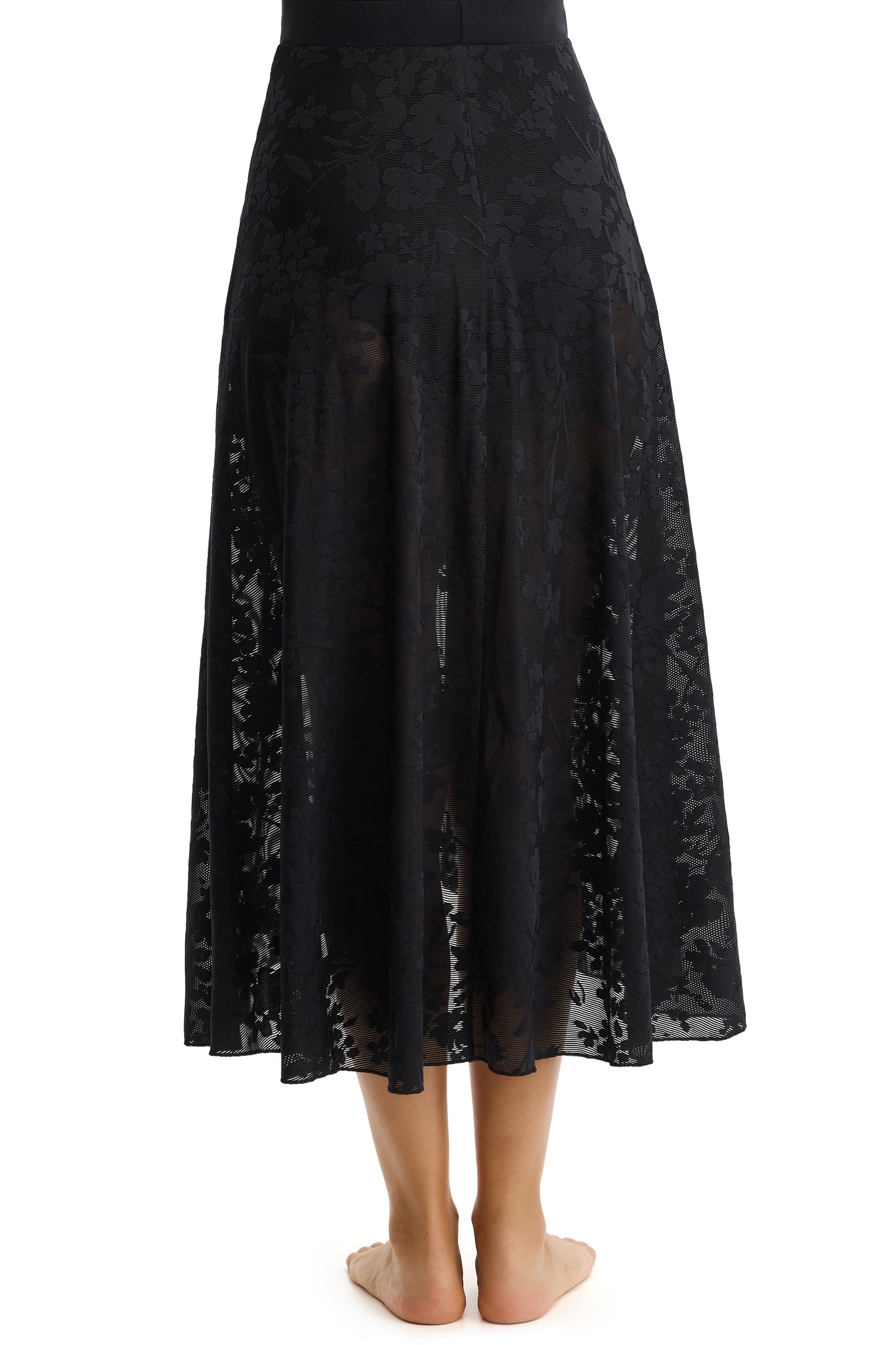 PROFILE by gottex CANTILLY LACE Maxi Skirt - Black