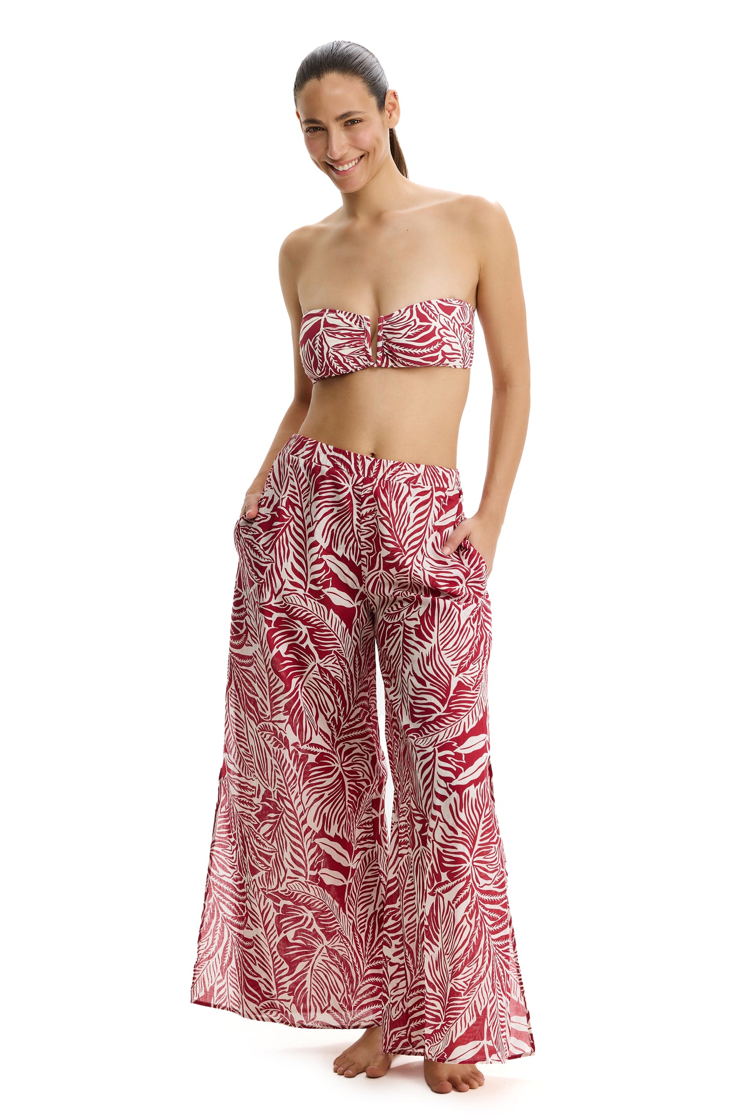 PROFILE by gottex COCO LUSH Long Pants - Red/Cream
