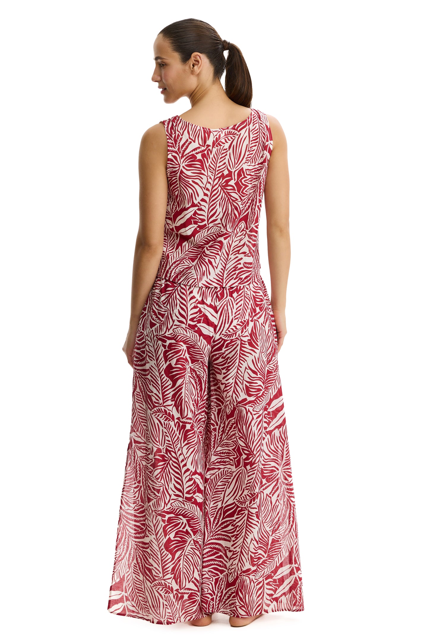 PROFILE by gottex COCO LUSH Sleeveless Top - Red/Cream