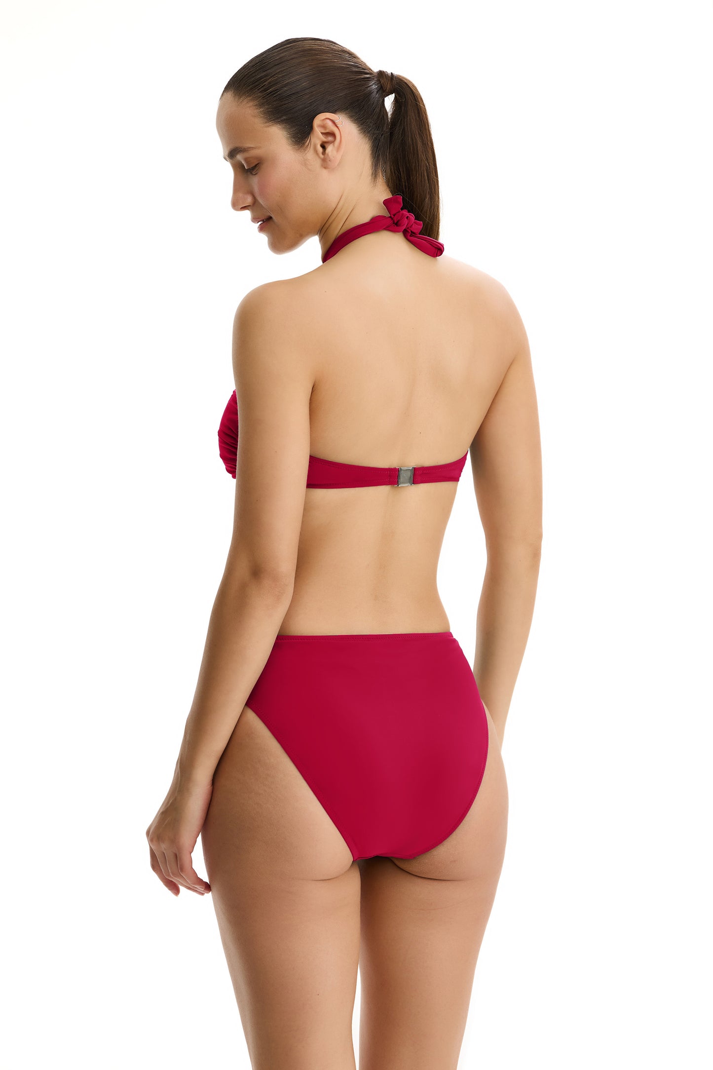 PROFILE by gottex CABERNET KISS Halter Neck Bikini Bra - Bordeaux