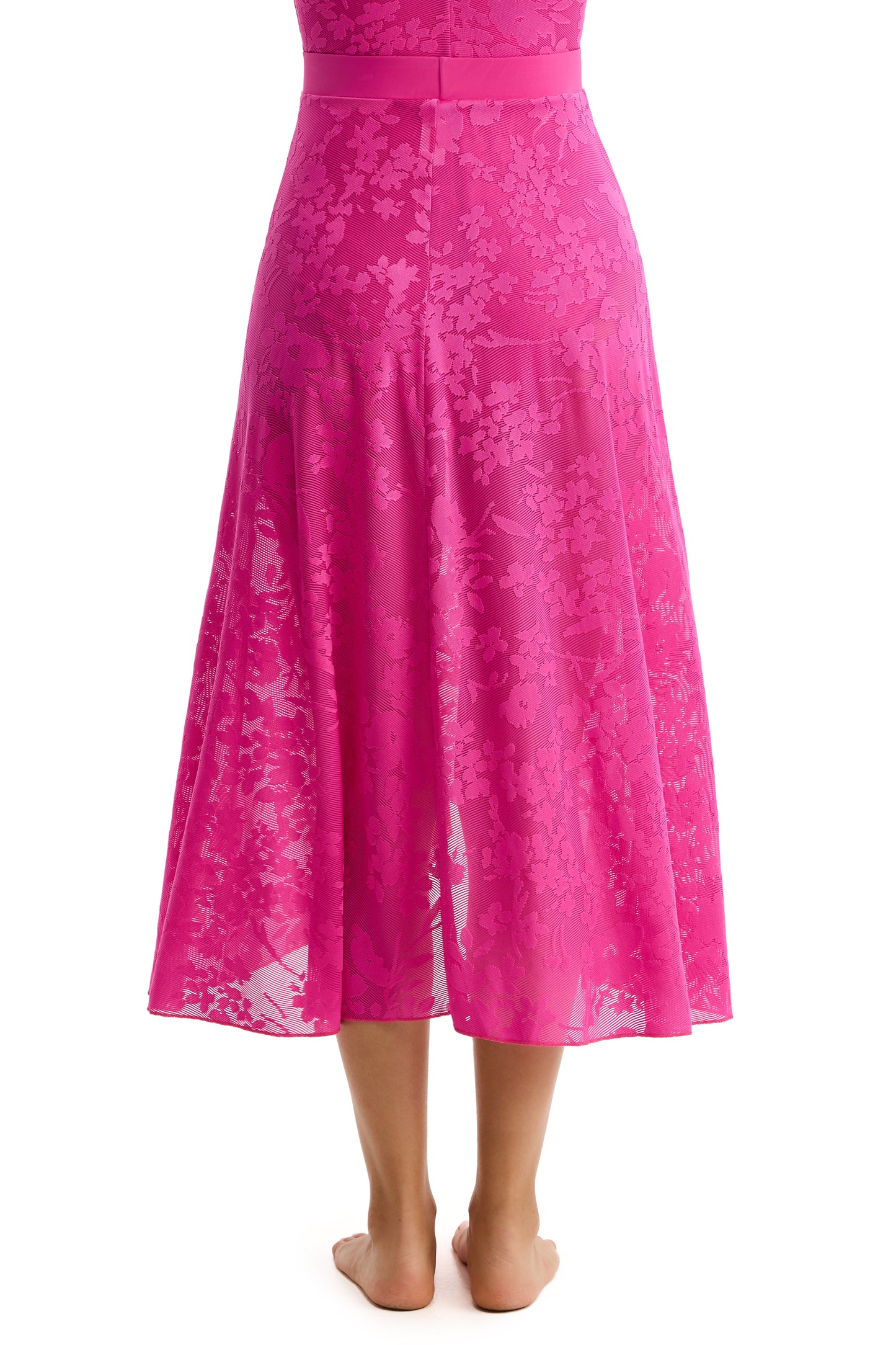 PROFILE by gottex CANTILLY LACE Maxi Skirt - Pink