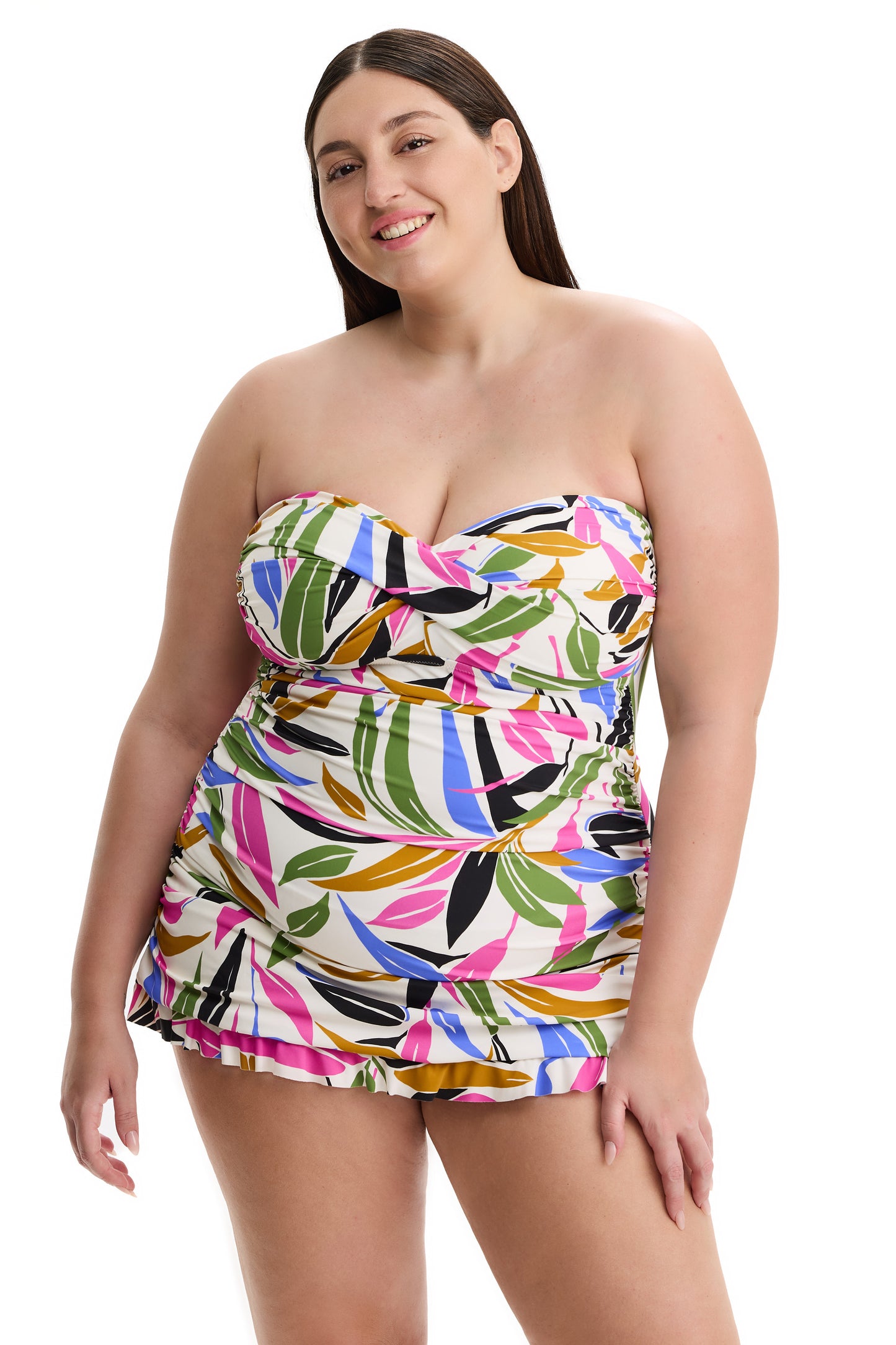 PROFILE by gottex PALM POETRY Bandeau One Piece - Multi