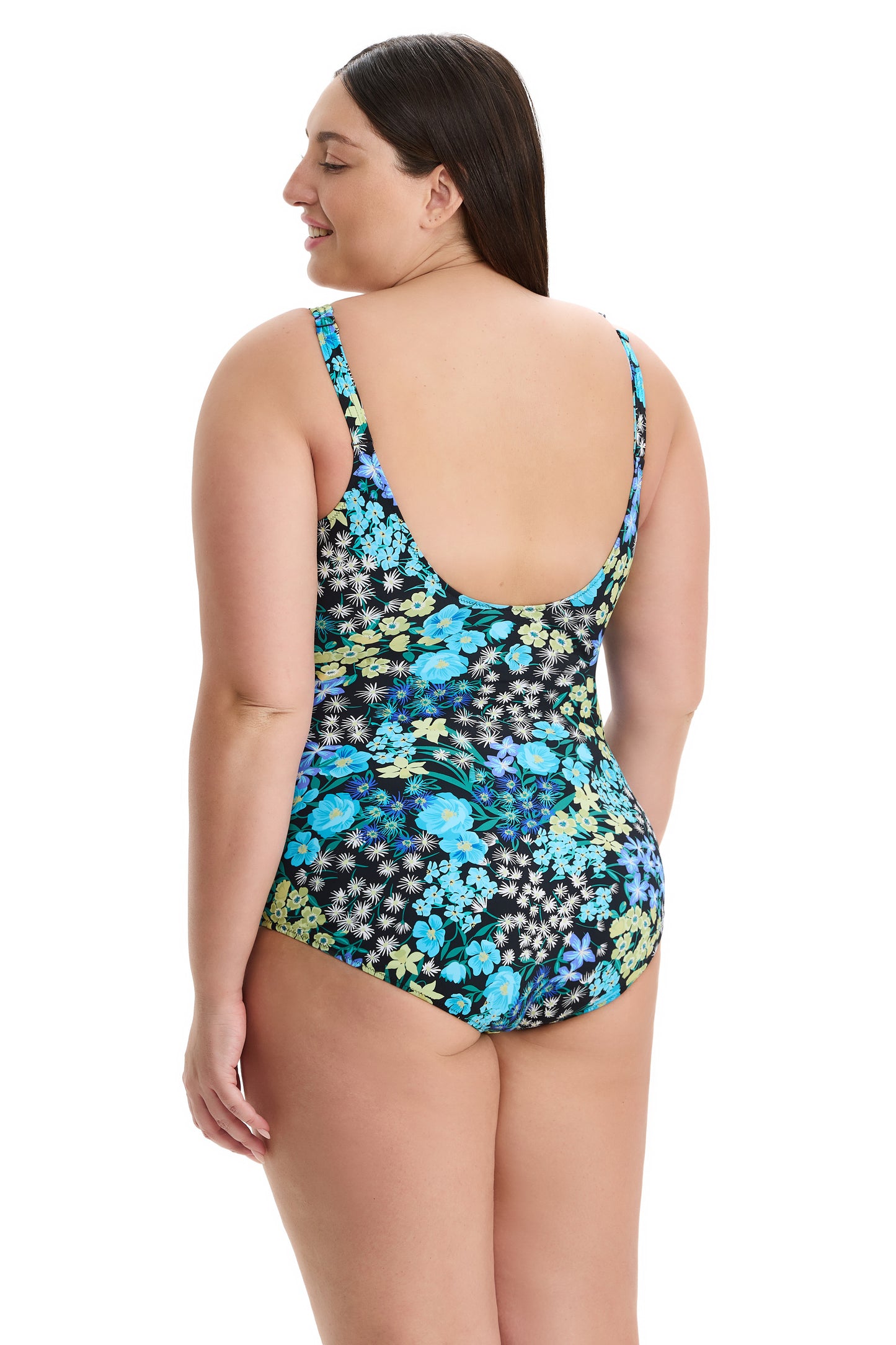 PROFILE by gottex HAVANA HEAT Surplice Ruffle One Piece - Multi Blue