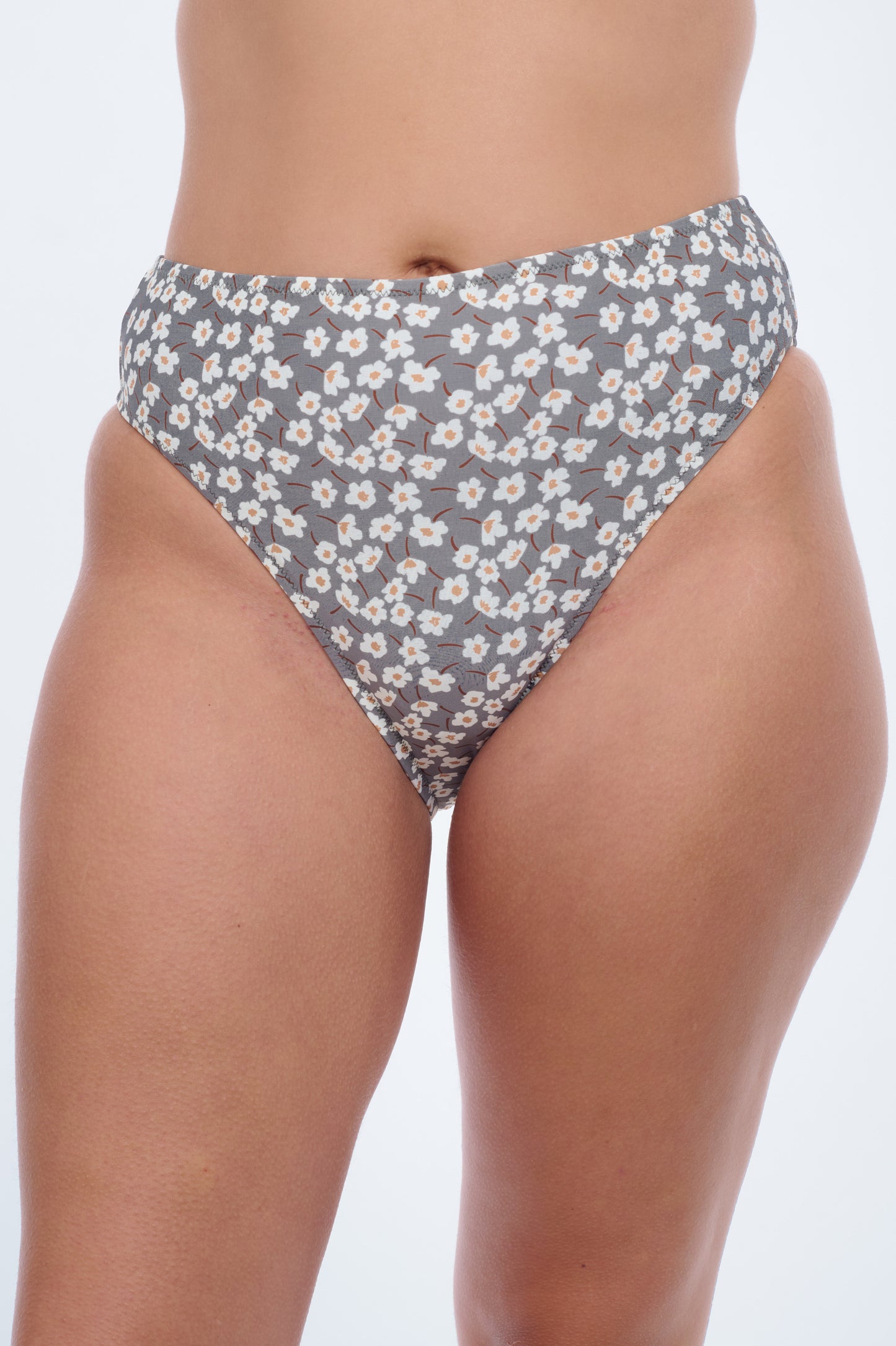 FIELD OF DREAMS HIGH WAIST BIKINI BOTTOM